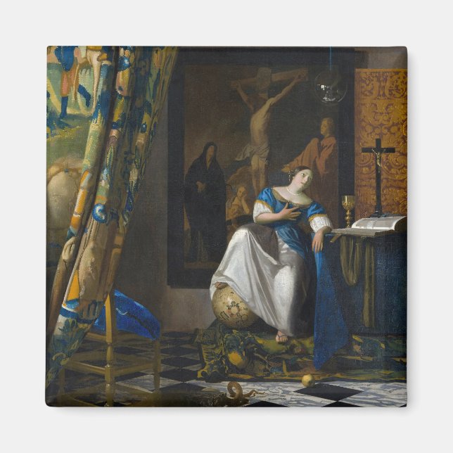 Johannes Vermeer - Faith Allegory Magnet (Framsidan)