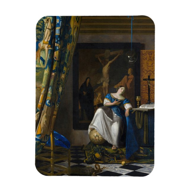 Johannes Vermeer - Faith Allegory Magnet (Vertikal)