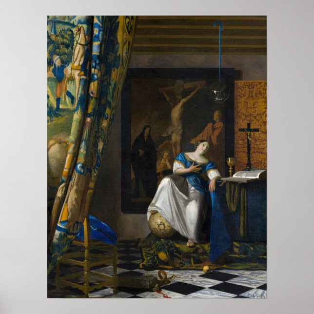 Johannes Vermeer - Faith Allegory Poster (Framsidan)