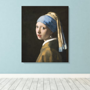 Johannes Vermeer, flicka med en Pearl Earring Canvastryck