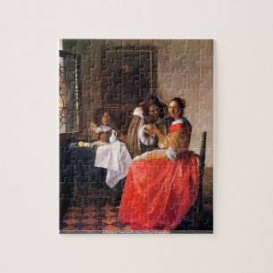Johannes Vermeer - flicka med ett pussel för