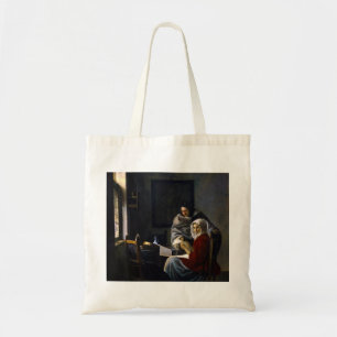 Johannes Vermeer - Flickan avbröts på sin musik Tygkasse