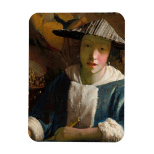 Johannes Vermeer - Flickan med en Flute Magnet