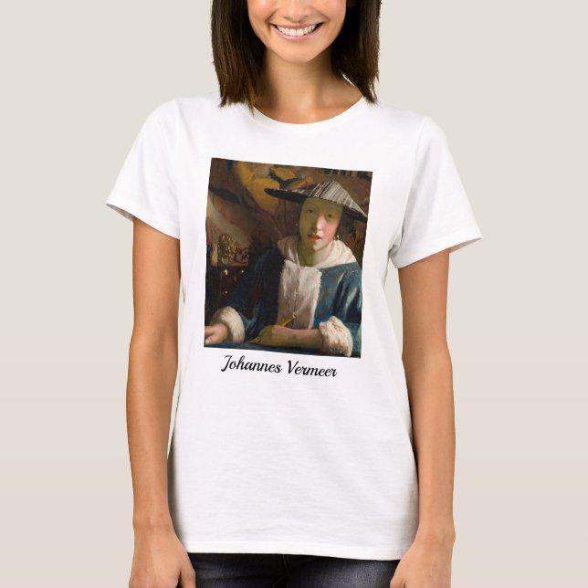 Johannes Vermeer - Flickan med en Flute T Shirt (Framsida)