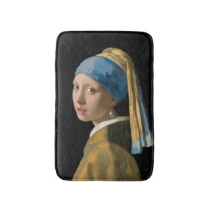 Johannes Vermeer - Flickan med en Pearl Earring Badrumsmatta