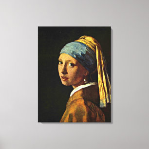 Johannes Vermeer - Flickan med en Pearl Earring Canvastryck