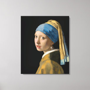 Johannes Vermeer - Flickan med en Pearl Earring Canvastryck