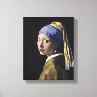 Johannes Vermeer - Flickan med en Pearl Earring Canvastryck