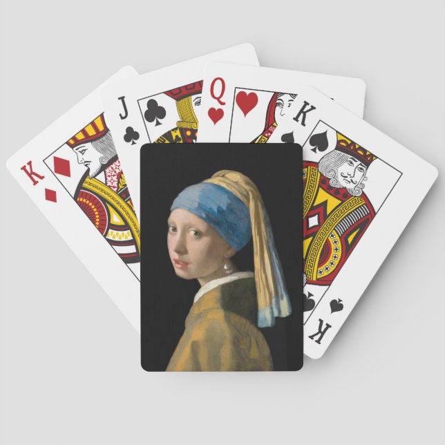 Johannes Vermeer - Flickan med en Pearl Earring Casinokort (Baksidan)