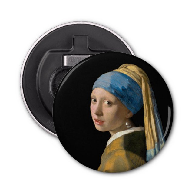 Johannes Vermeer - Flickan med en Pearl Earring Flasköppnare (Framsidan)