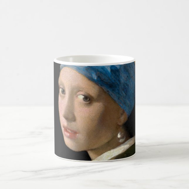 Johannes Vermeer - Flickan med en Pearl Earring Kaffemugg (Center)