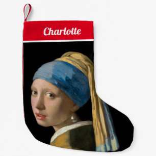 Johannes Vermeer - Flickan med en Pearl Earring Liten Julstrumpa