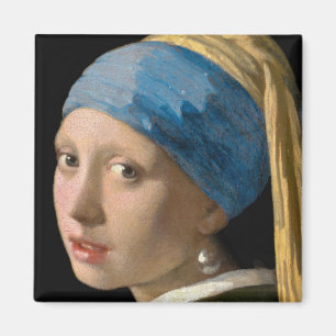 Johannes Vermeer - Flickan med en Pearl Earring Magnet