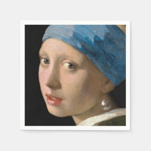 Johannes Vermeer - Flickan med en Pearl Earring Pappersservett