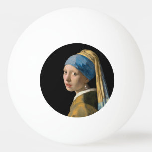 Johannes Vermeer - Flickan med en Pearl Earring Pingisboll