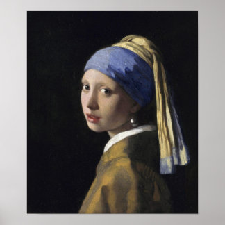 Johannes Vermeer - Flickan med en Pearl Earring Poster