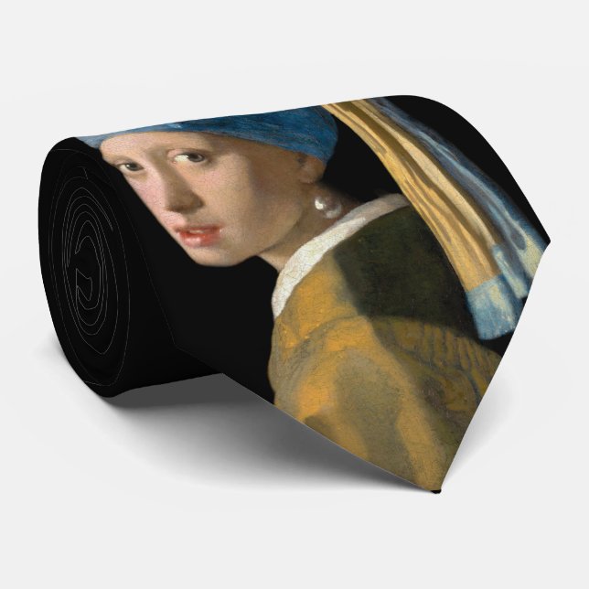 Johannes Vermeer - Flickan med en Pearl Earring Slips (Rullad)