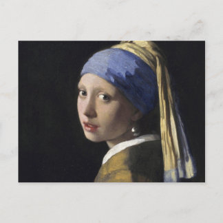 Johannes Vermeer - Flickan med en Pearl Earring Vykort
