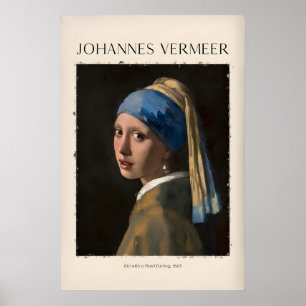 Johannes Vermeer Flickan med pärlörhänget665 Poster