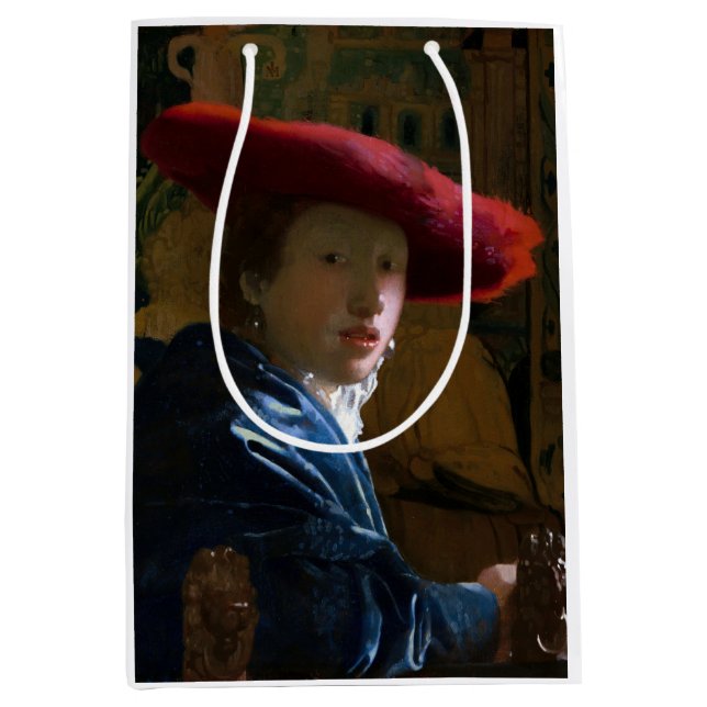Johannes Vermeer - Flickan med Red Hat (Framsidan)