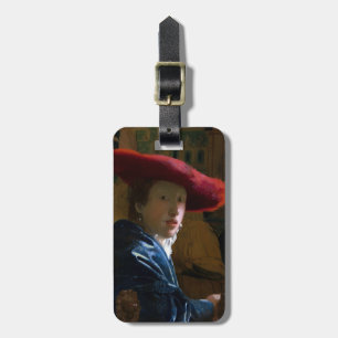 Johannes Vermeer - Flickan med Red Hat Bagagebricka