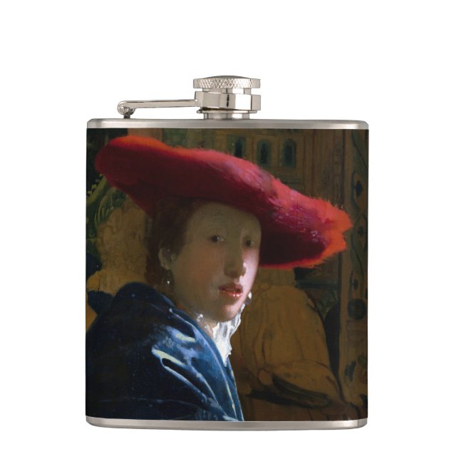 Johannes Vermeer - Flickan med Red Hat Fickplunta (Framsidan)