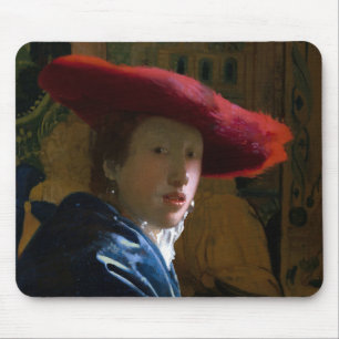 Johannes Vermeer - Flickan med Red Hat Musmatta