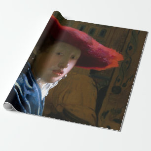Johannes Vermeer - Flickan med Red Hat Presentpapper