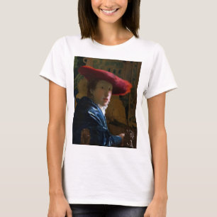 Johannes Vermeer - Flickan med Red Hat T Shirt