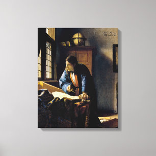 Johannes Vermeer - Geografen Canvastryck