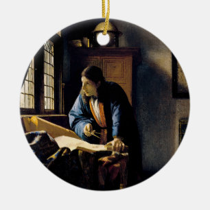 Johannes Vermeer - Geografen Julgransprydnad Keramik