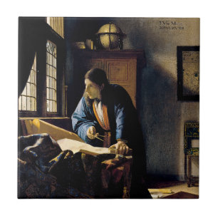 Johannes Vermeer - Geografen Kakelplatta