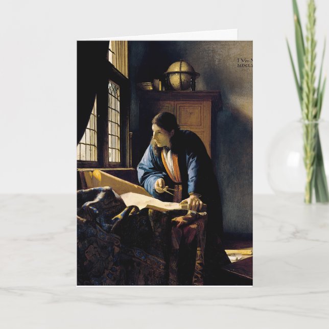 Johannes Vermeer - Geografen Kort (Framsida)