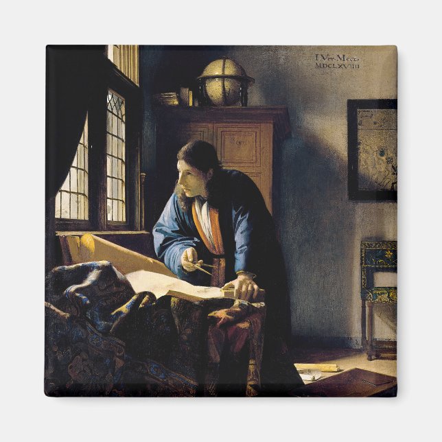 Johannes Vermeer - Geografen Magnet (Framsidan)