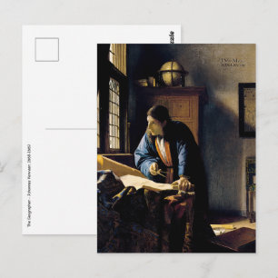 Johannes Vermeer - Geografen Vykort