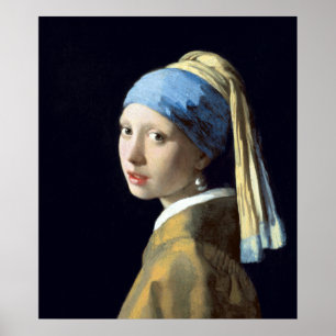 Johannes Vermeer Girl med Pearl Earring Poster