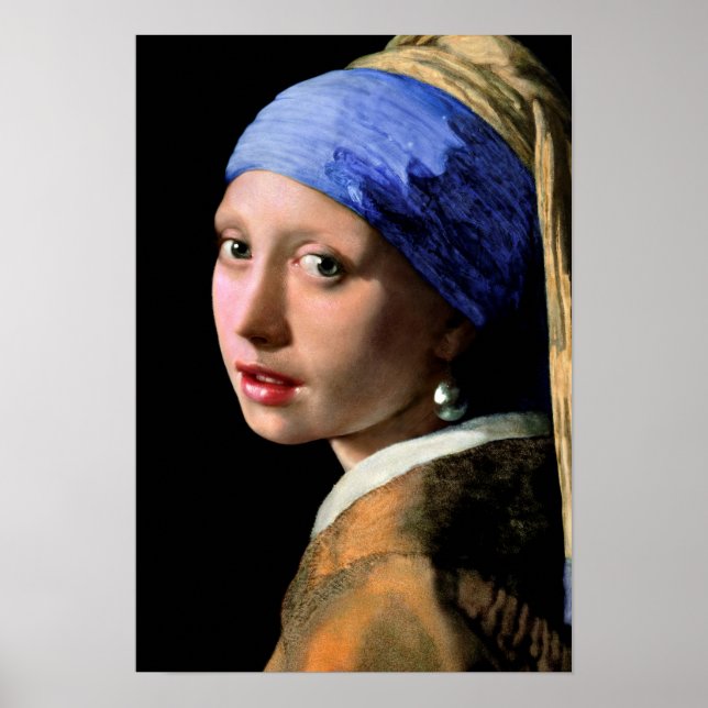 Johannes Vermeer Girl with a Pearl Earring Poster (Framsidan)