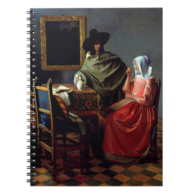 Johannes Vermeer - Glaset Vin Anteckningsbok (Framsidan)