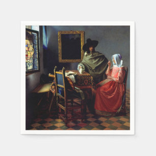 Johannes Vermeer - Glaset Vin Pappersservett