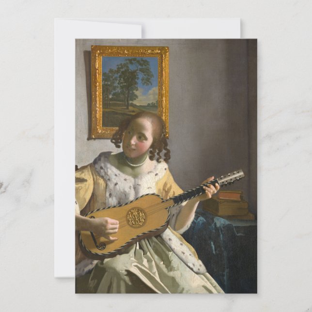 Johannes Vermeer - Guitar Player Inbjudningar (Framsida)