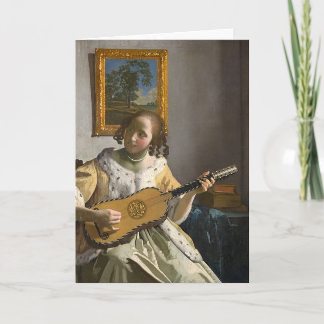 Johannes Vermeer - Guitar Player Kort (Framsida)