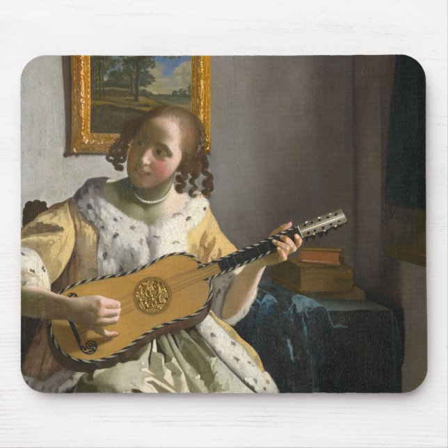 Johannes Vermeer - Guitar Player Musmatta (Framsidan)
