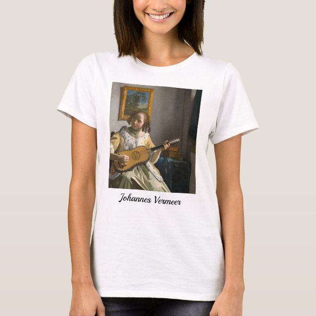 Johannes Vermeer - Guitar Player T Shirt (Framsida)