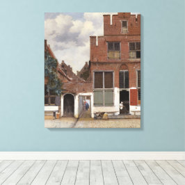 Johannes Vermeer, husvy i Delft Canvastryck