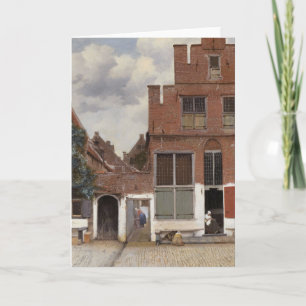 Johannes Vermeer, husvy i Delft Kort
