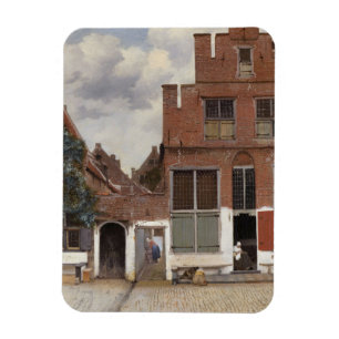 Johannes Vermeer, husvy i Delft Magnet