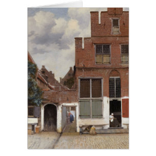 Johannes Vermeer, husvy i Delft OBS Kort