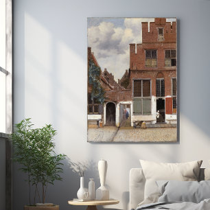 Johannes Vermeer, husvy i Delft Poster