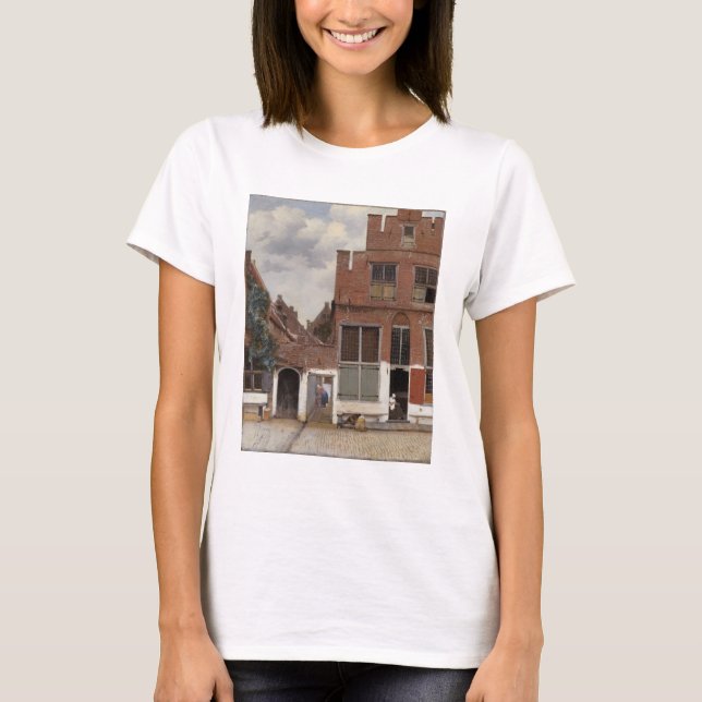 Johannes Vermeer, husvy i Delft T Shirt (Framsida)