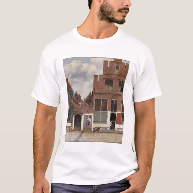 Johannes Vermeer, husvy i Delft T Shirt (Framsida)
